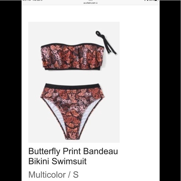 SHEIN Other - NWT BUTTERFLY Design BIKINI